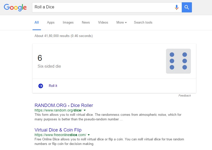 Roll a Dice
