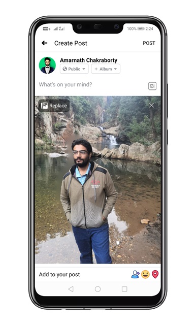 Share it directly on Facebook