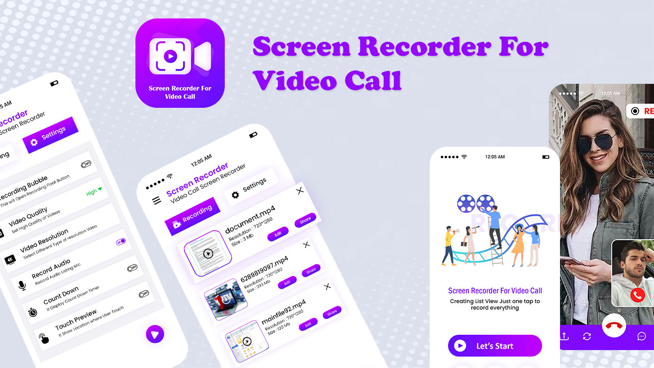Video Call, Screen Recorder